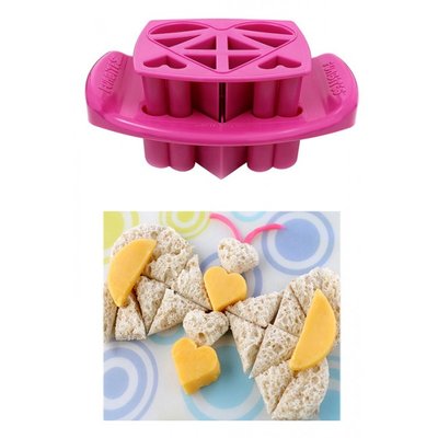 FunBites - Roze - Fruitsnijder - Kind - Hart stukjes