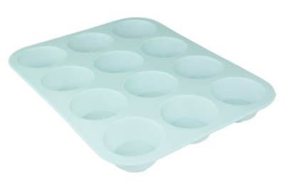 12-Muffinbakvorm PUCK - Groen - Siliconen