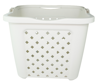 Wasmand met hengsel SJENG - Wit - 38x31.5 cm - 25L
