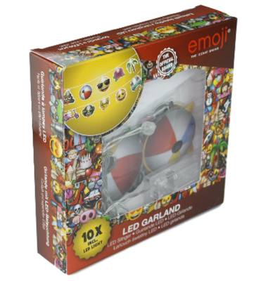 Emoji Led slinger - 10 lampjes - Multicolor