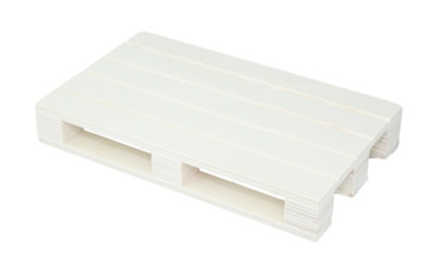 Houten pallet serveerplank - Ecru - Hout - 20x12x3cm