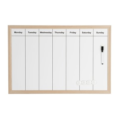 Memobord / Whiteboard - Weekplanner - Planningbord - 60 x 40 cm