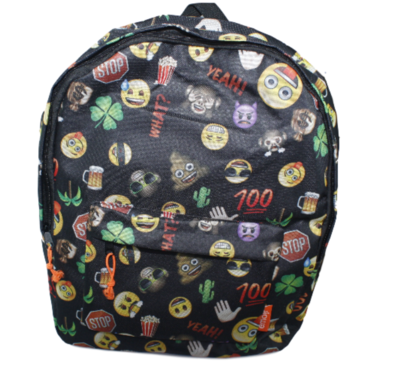 Emoji rugzak - Zwart - 45 cm hoog