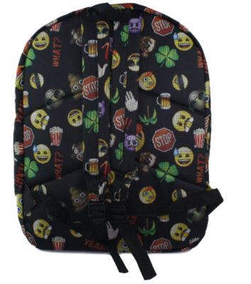 Emoji rugzak - Zwart - 45 cm hoog
