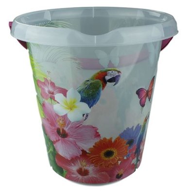 Emmer Tropical - Transparant - 12 Liter - Ø 30 cm