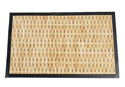 Deurmat met rotan patroon - 75 x 45 cm - Schoonloopmat
