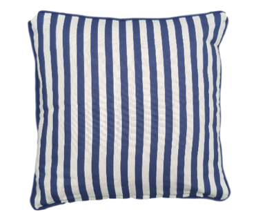 Sierkussenhoes Marine - Set van 2 - Blauw/Wit - 45x45cm