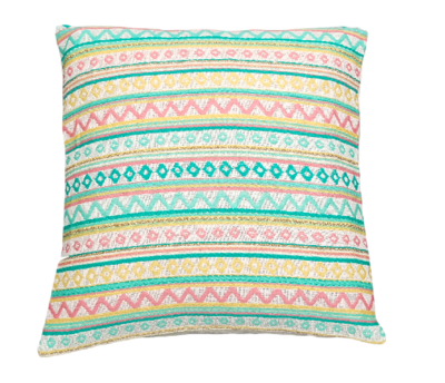 Sierkussenhoes Ibiza - 40x40 - Groen/Multicolor