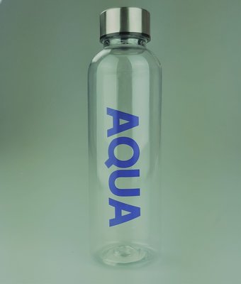 Waterfles met tekst