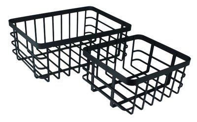 Industriele mand Christa - Maat M - Zwart - Metaal - 30x22x11.5 cm