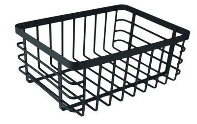 Industriele mand Christa - Maat M - Zwart - Metaal - 30x22x11.5 cm