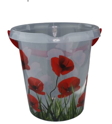Emmer Klaproos - Transparant - 12 Liter - Ø 30 cm