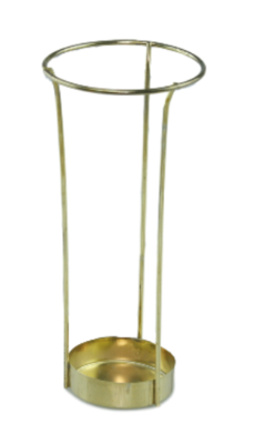 Theelicht Lantaarn met hengsel Hasse - Groen/goud - Glas