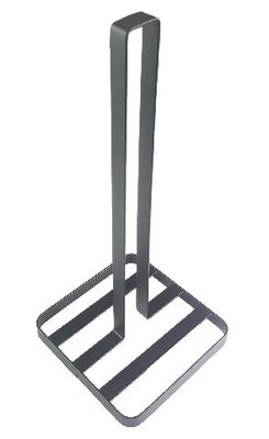 Keukenrolhouder met standaard RALPH - Zwart - Metaal - 32,5cm