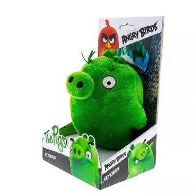 Angry Birds Sleutelhanger The Pigs - Knuffel - 14 cm