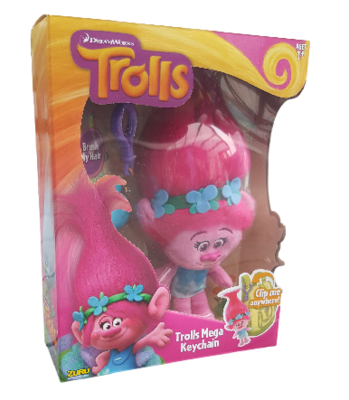 Trolls Poppy Sleutelhanger Knuffel - 22 cm