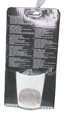 Geurbrander BELINDA - 4 waxmelts - Wit / Roze