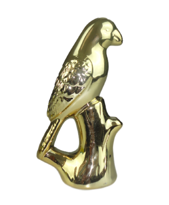Decoratieve vogel FENNA - Goud - Keramiek - 9 x 5 x 15 cm