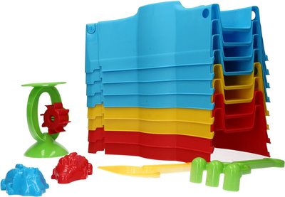 Stapelbare Zandbak voor kinderen – Multicolor - 87x87x12cm
