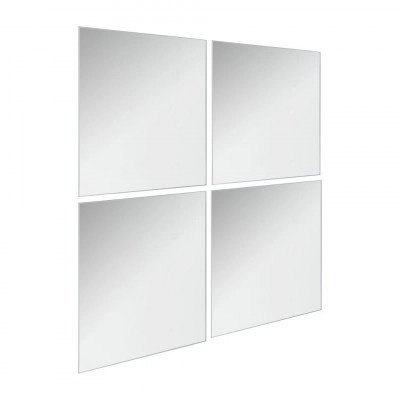 Plakspiegel MATTHIJS - set van 4 - 28 x 28 cm