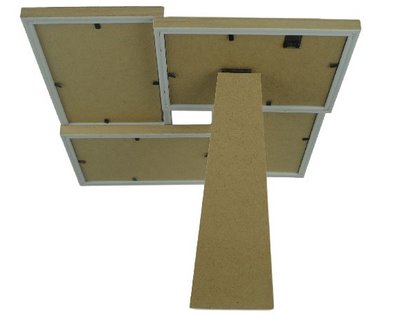 Fotoframe HAMER - Hout / Kunststof - Bruin - Collage - 4x 10x15
