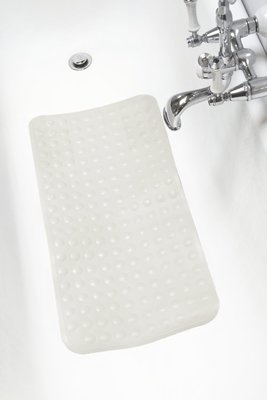 Rubberen Antislip Douchemat JORAN - Grijs - 54 x 54 cm - Badmat