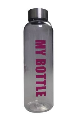 Waterfles met tekst