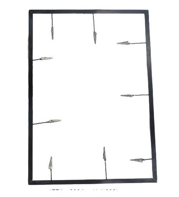 Fotolijst CHRISTEL - Zwart / Zilver - 9 knijpers - 29.5 x 41.5 cm