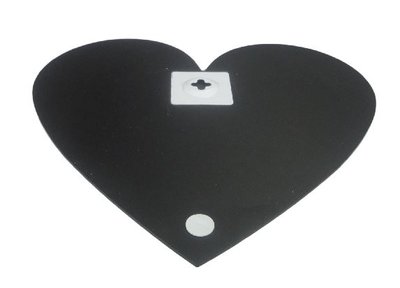 Wandkrijtbord HART - Zwart - 35 x 33.5 cm