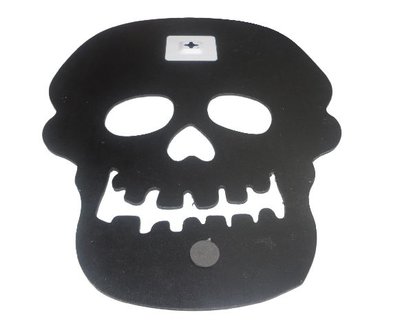 Wandkrijtbord GHOST FACE - Zwart - 31 x 42.5 cm