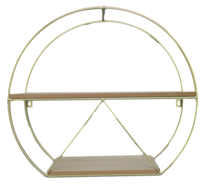 Wandrek MAGDALENA - Goud - MDF / Metaal - 38 x 10 x 34 cm - Rond