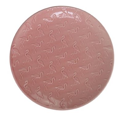 Bord Flamingo - Roze - Keramiek - Ø 21,5 cm - Set van 2