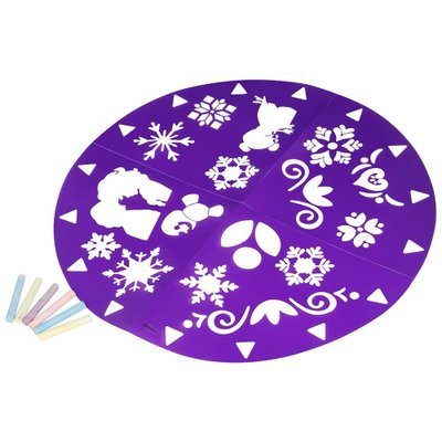 Disney Frozen buiten sjabloon voor Stoepkrijten Plezier set – 33 x 29 cm