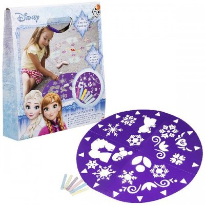 Disney Frozen buiten sjabloon voor Stoepkrijten Plezier set – 33 x 29 cm