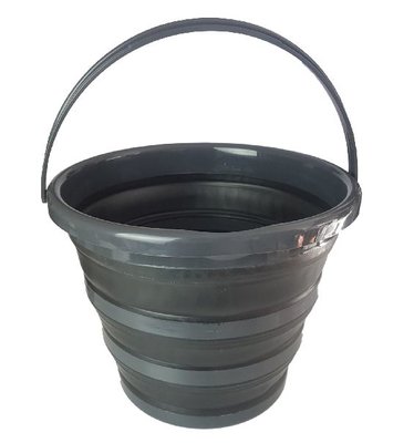 Opvouwbare emmer VIK - Zwart -Kunststof - 10 liter