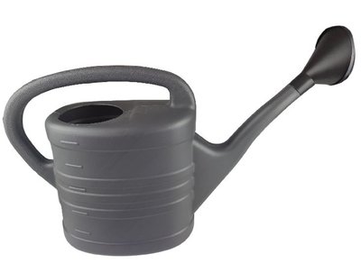 Gieter met sproeikop SABRINA - Grijs - Kunststof - 10L - 58 x 17 x 35 cm