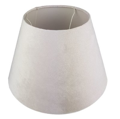 Fluwelen lampenkap DOMINIQUE - Beige - Ø 38 x h 25 cm