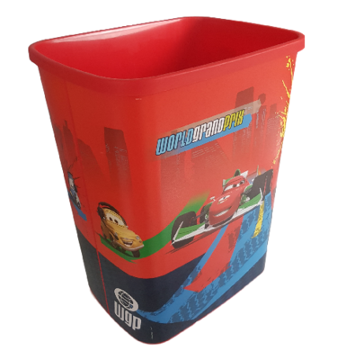 Kinder Prullenbak Cars - Multicolor - 33 x 39 x 25 cm - Prullenmand