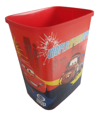 Kinder Prullenbak Cars - Multicolor - 33 x 39 x 25 cm - Prullenmand