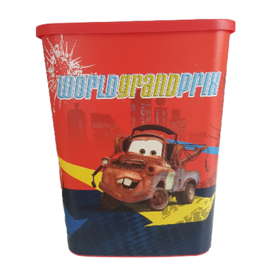 Kinder Prullenbak Cars - Multicolor - 33 x 39 x 25 cm - Prullenmand