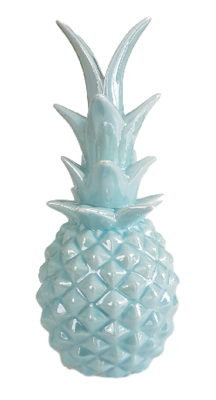Deco ananas AREND - Blauw - Ø12 x H 28 cm