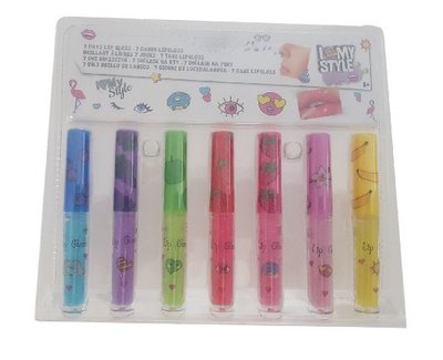 7 dagen lipgloss voor kinderen - Multicolor - Geur & Glitter
