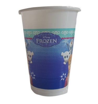 Disney Frozen Bekers - Blauw / Paars - 200ml - 15 stuks
