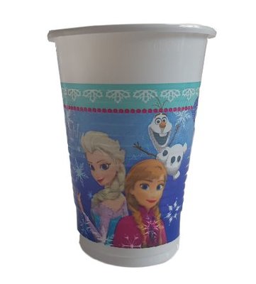 Disney Frozen Bekers - Blauw / Paars - 200ml - 15 stuks