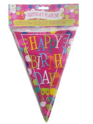 Happy Birthday Slinger - Multicolor - h 30 cm - 6 meter