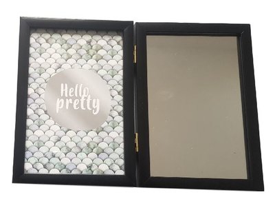 Dubbele fotolijst VINNY - Zwart - Hout / Glas - 10 x 15 cm