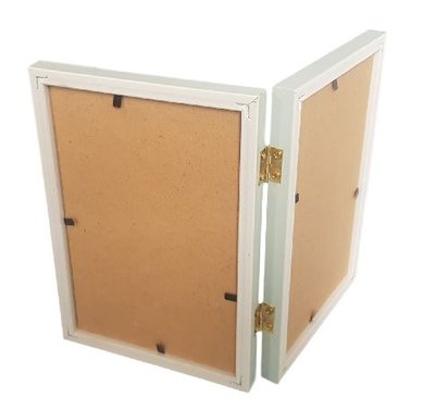 Dubbele fotolijst VINNY - Groen - Hout / Glas - 10 x 15 cm