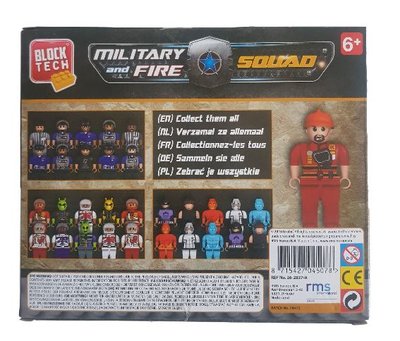 Block Tech Militairen & Brandweermannen - 10 stuks - Multicolor - Lego