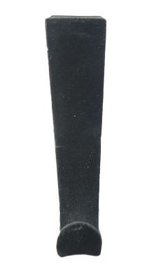 Fluwelen deurhaken - Zwart - Kunststof - Set van 3