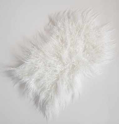 Konijnenvacht ARIE - imitatie bont - Wit - 25 x 40 cm